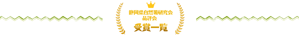 静岡県自然薯研究会 品評会　受賞一覧
